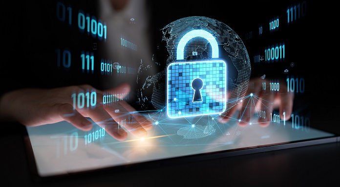 Cyber,Security,Protects,Against,Breaches,,Hacks,,And,Network,Attacks,Using